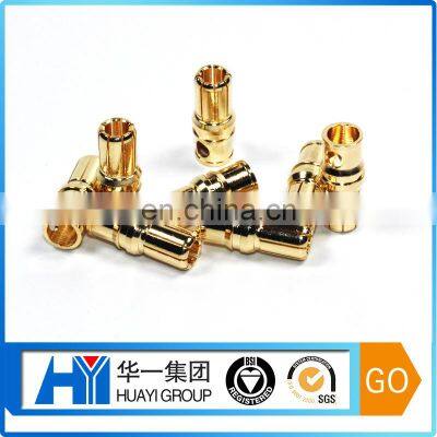 Electrical 4MM Mini Banana Plug With Nickel Plated Metal Fabrication Service