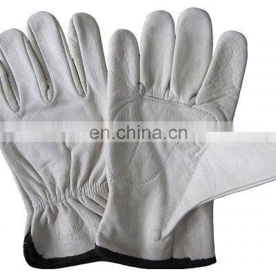 keystone thumb Yellow Grain Cow Skin Leather rigger gloves