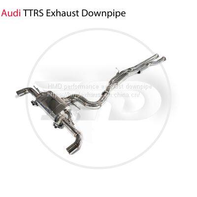 Stainless Steel Exhaust Pipe Manifold Downpipe is Suitable for Audi TTRS Auto Modification Electronic Valve whatsapp008618023549615