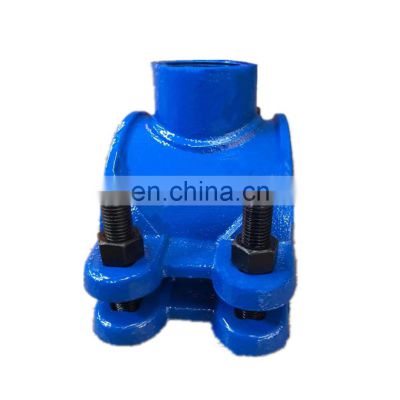 Tapping Saddle clamp for PVC PE pipe