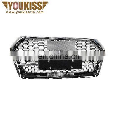 High Quality Gloss Black Front Car Grille For Audi Q5l 18-20 Change SQ5 ABS Gloss Black Front Car Grille