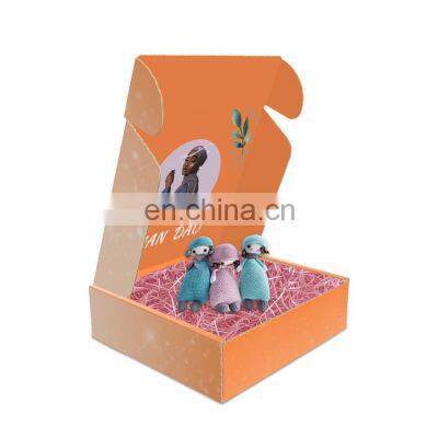 Custom Logo Colored Printed Cardboard Carton Box Mailer Hat Clothing Shoe Shipping Mailer Corrugated Packaging Box photo-5