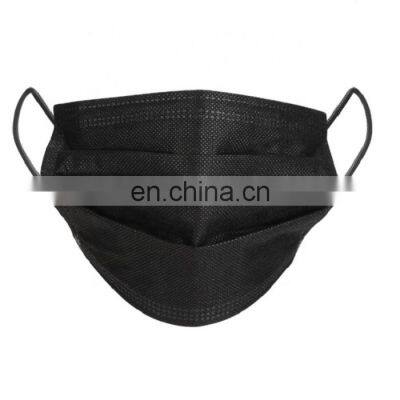 3 ply Black 3ply Disposable Protective Civil Mask Face Respirator Dust Mouth 3 ply Black White Blue Red Mask mouth masks