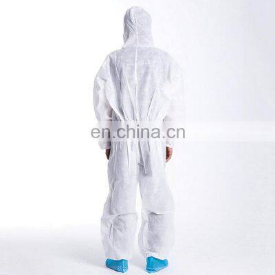 Isolation Hooded SMS Microporous Manufacturing Handling Waterproof Disposable Coverall photo-3