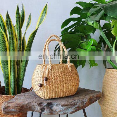 Water Hyacinth Handbag Straw Pouch Bag, Handmade Beach Bag, Summer Purse Vietnam Supplier photo-4