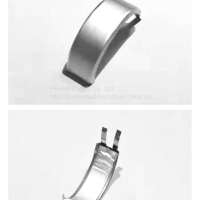 Curved Li-polymer Battery in Circle Shape Designed for Wearable Smart Rings