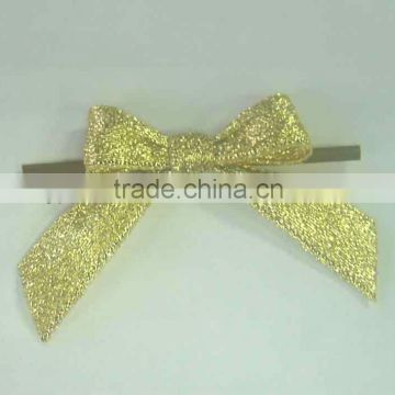 2" Glitter Lame Ribbon Butterfly Bow, Butterfly Tie for Gift Packing/Garment Decoration/hair decoration