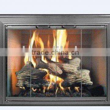 fireplace glass of home