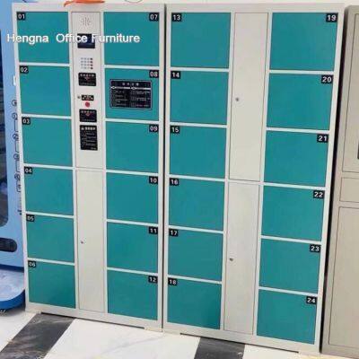 High Security Cold Rolled Steel Electronic Locker | Anti-pry Digital Storage with Plug in-Healthy and Eco-friendly Material