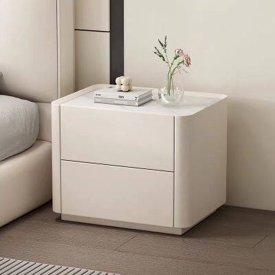 Rock Panel and Wooden Cabinets Nightstands for Your Bedroom photo-2