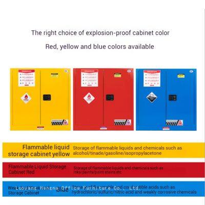 Laboratory Fireproof Safety Cabinet | Safety Cabinet With 3-point Linkage Lock | for Solvent Alcohol and Flammable Liquids