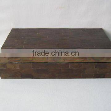 High end quality best selling Brown MOP rectangular box from Vietnam