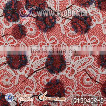 Printed Embroidry Butterfly Lace Fabric