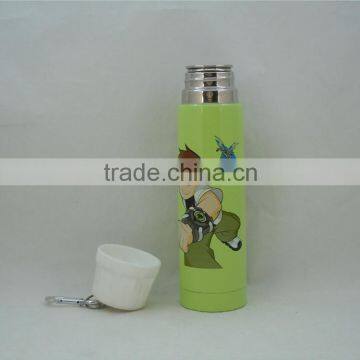 2016 Newly Multicolor Fashional Irregular Double Wall Stainless Steel With Carabiner Vacuum Flask photo-3