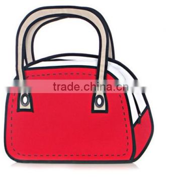 Valentine's day fashion 3D cartoon laptop bag for young people