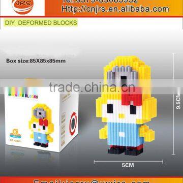 Mini Nano bricks toy particles building blocks with KTseries cartoon models