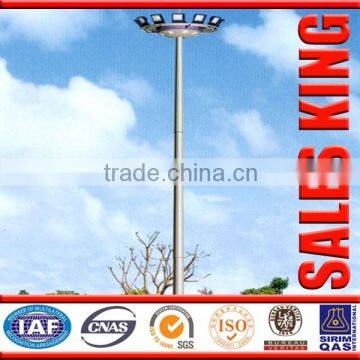 Outdoor airport light galvanized 30m stadium light poles with lifting system