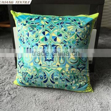 Velvet Digital Printed Cushion Polyester Pillow Sofa Cushions For Sale photo-3