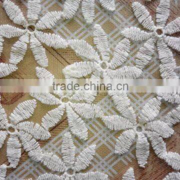 Cotton Mesh Lace Fabric/Embroidery Flower Lace/Water Soluble Lace For Garment Accessory photo-2