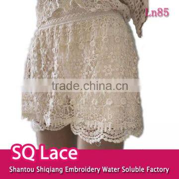 Summer Ladies Hot/embroidery Lace Woman Short/water Soluble Lace Short