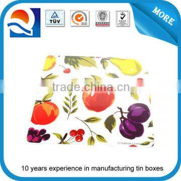 Decorative sevring tin tray painted metal tray supplier