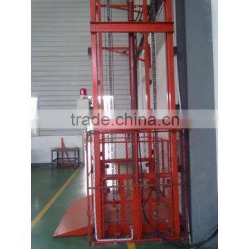 NEW Building Materials Warehouse Platform Lift Guide Rail Hydraulic Lifting Platform photo-3