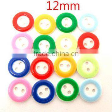 200 Pcs Mixed Resin Round 2 Holes Sewing Buttons Scrapbooking 12mm Knopf Bouton