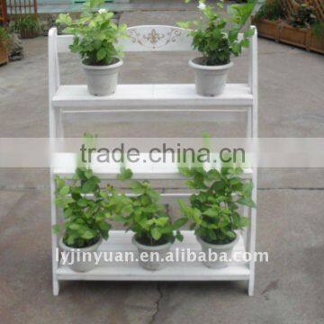outdoor wooden planter stand