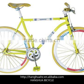 HH-FG07 yellow cheap fixed gear bike