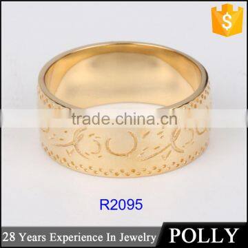 Wholesale India Fashion Design 18K Golden Ring For Men Welcome OEM photo-4