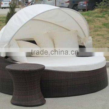 2012 classic style aluminum round rattan outdoor bed outdoor daybed                        
                                                Quality Choice