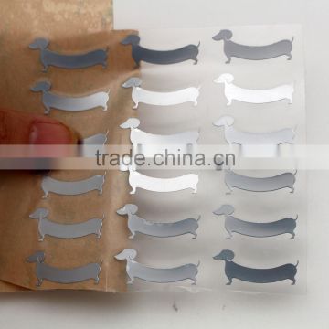 Metal adhesive nickel material metal sticker label