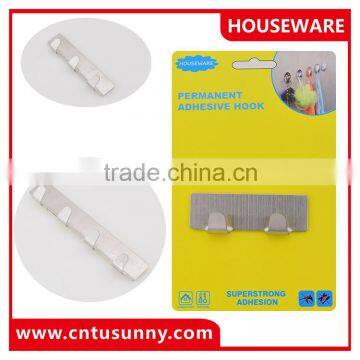 Adhesive Metal Small Wall Hooks/adhesive Hangers/ Metal Hanger / Adhesive Permanent Hooks photo-5