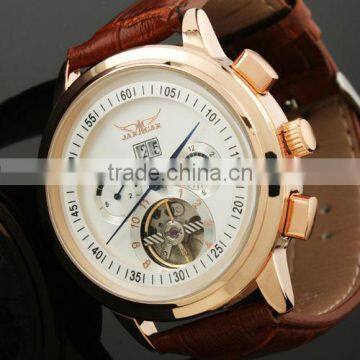 ESS Gent's White Tourbillon Rose Golden Elegant Automatic Mechanical Men Watch WM234