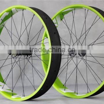 26ER 90mm carbon fatbike wheelset ,full carbon fat bike wheels