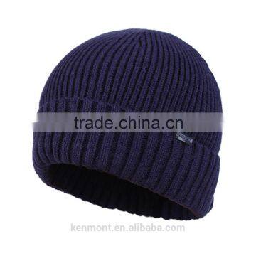 2015 new custom blank beanie knit winter hats wholesale knit beanies