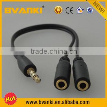 3.5mm One Divided Into Two Universal Audio Line Couple Audio Cable High speed metal audio cable one divides two computer cable