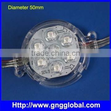 50mm rgb amusement ride lighting with 7pcs smd5050 led