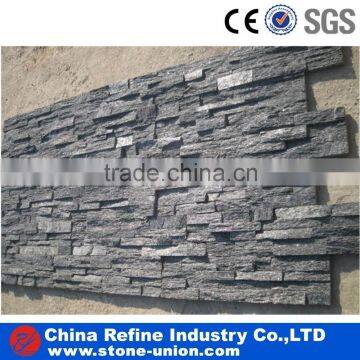 Black quartzite for wall cladding