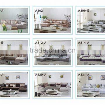 Modern Living Room Fabric Settee With Drawer