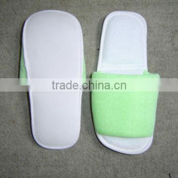 cheap green open-toed indoor slippers hotel slippers