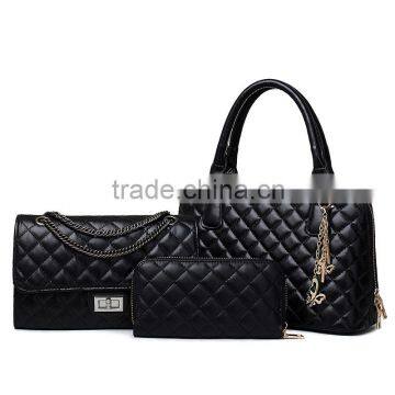 2015 super hot selling lady bag, 3 pieces handbag set, fashion women bag