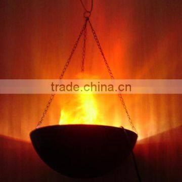 The wall hanging thick 2mm flame silk fire lamp