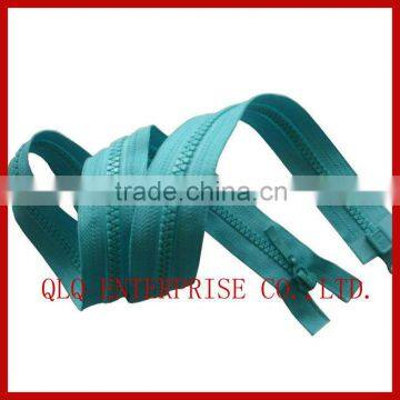 Blue Plastic Open End Zipper