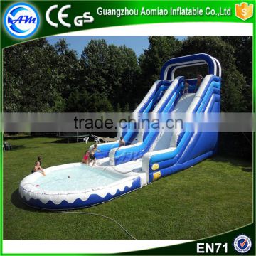 0.55mm PVC meterial inflatable slide with pool,adult size inflatable water slide                        
                                                                                Supplier's Choice