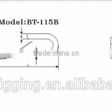 Carabiner Wholesale Galvanized 115D Snap Hook Steel Electric Galvanized Spring Bolt In China Rigging Manufacturer photo-2