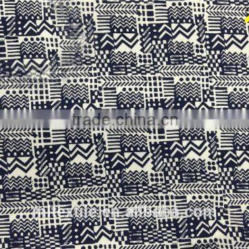 Floral Screen Printing Woven Fabric Herringbone Rayon for Dress photo-6