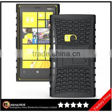 Keno For Nokia Lumia 920 TPU+PC Heavy Duty Dual-layer Rubber Kick Stand Case Cover