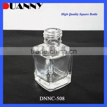Clear Glass Nail Polish Bottle With White Cap Packaging,Clear Nail Polish Bottle With White Cap