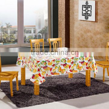 Printed Popular designs Waterproof Pvc Tablecloth with fruit